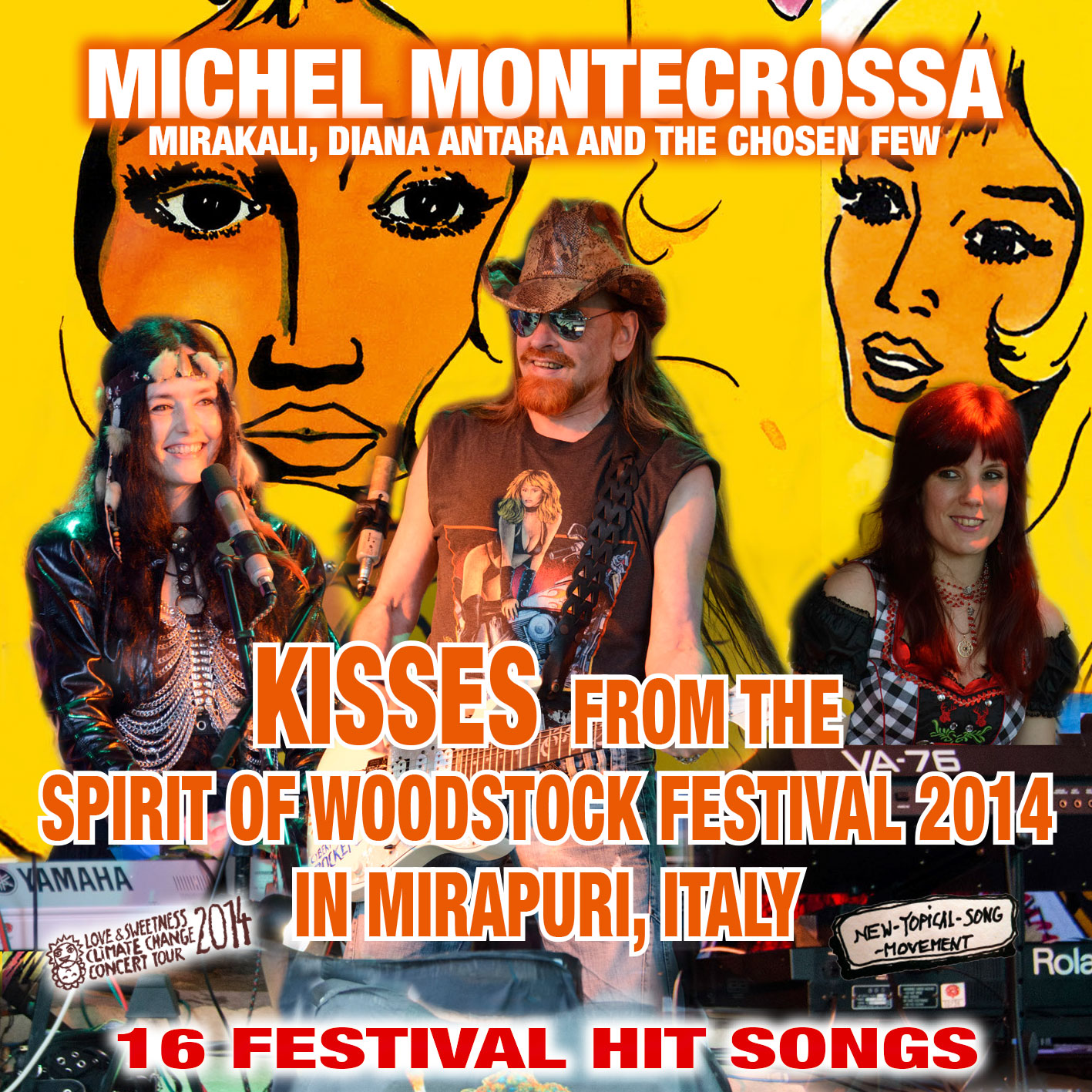 Kisses from the Spirit of Woodstock Festival in Mirapuri, Italy