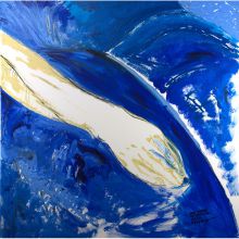 Hand Touching The World's Thigh