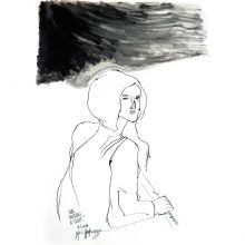 Girl Holding A Flute