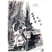 Michel Montecrossa Playing Guitar