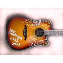 Michel Montecrossa’s New Topical Song Guitar