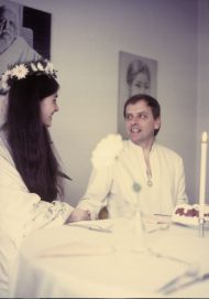 Michel Montecrossa and Mirakali, marriage photo