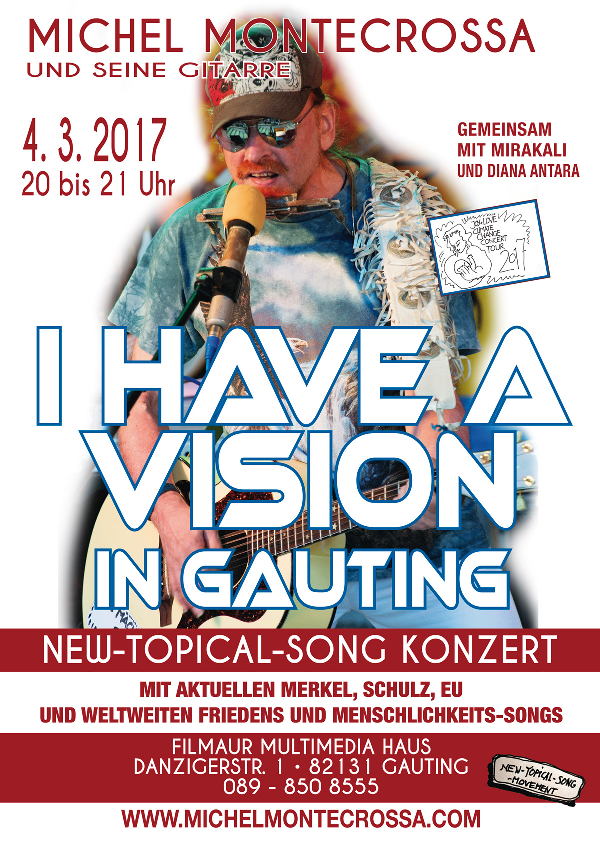 I Have A Vision Konzert in the Michel Montecrossa Rock Vision Diner