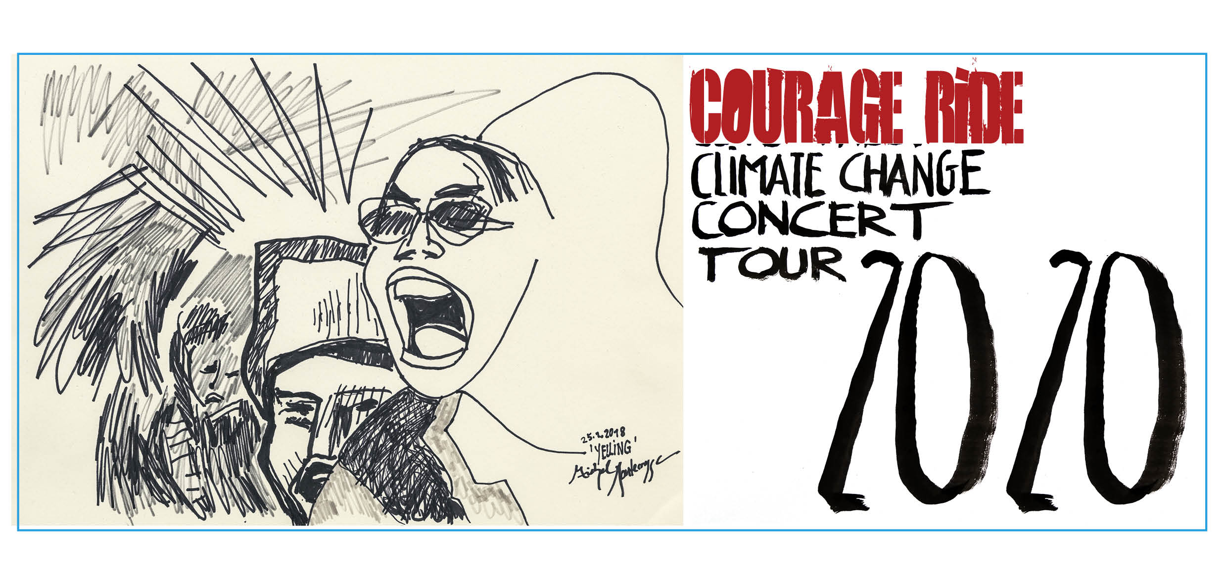 Courage Ride Climate Change Concert Tour 2020